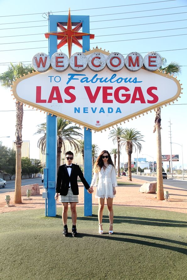 Bryanboy and Rumi Neely in Las Vegas