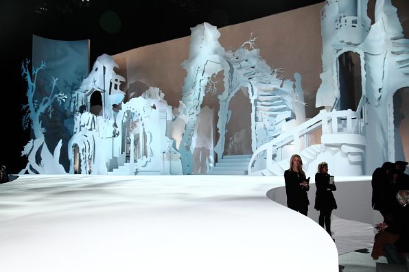 Marc Jacobs stage set designed by artist Rachel Feinstein