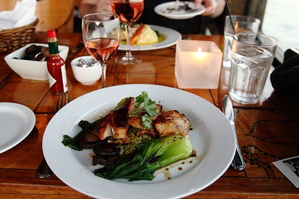 Moonshadows restaurant, Malibu black cod