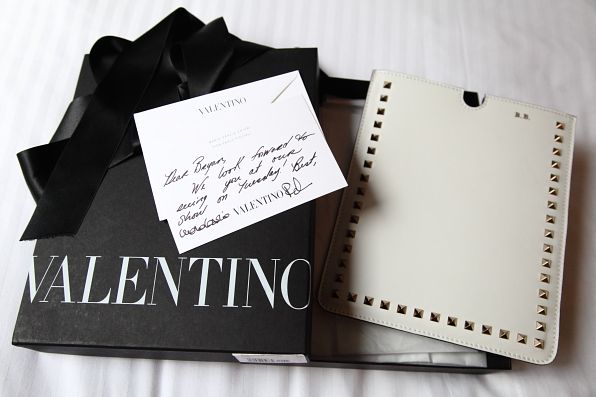 White Valentino iPad case