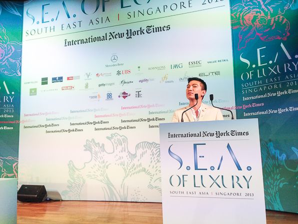 Bryanboy at the INYT Luxury Conference 2013 at Capella Sentosa Island Singapore