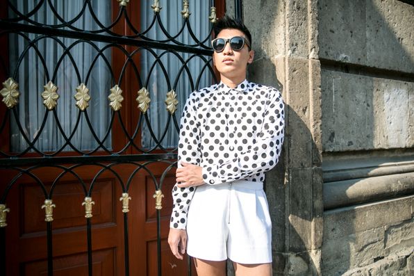 Bryanboy in Saint Laurent Paris shirt in Mexico City