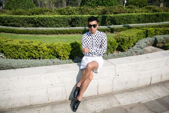 Bryanboy outside Palacio de Bellas Artes Mexico