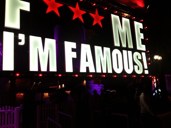 Fuck Me I'm Famous light signage outside Pacha, Ibiza