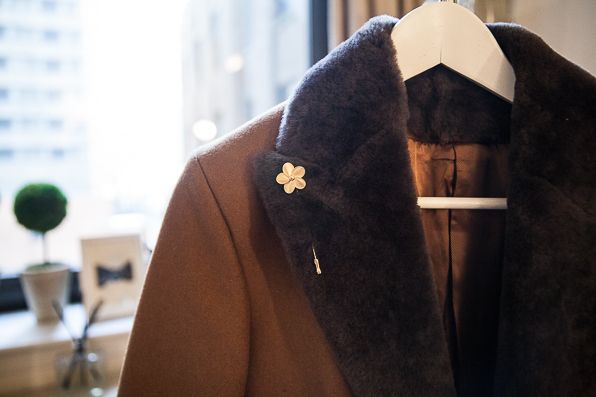 Gold Flower Pin by Gentleman - David Thomas x JBH