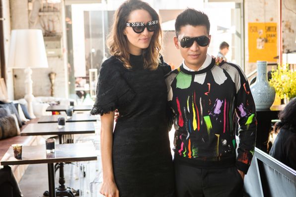 Kym Ellery and Bryanboy at Mercedes-Benz Fashion Week Australia 2013