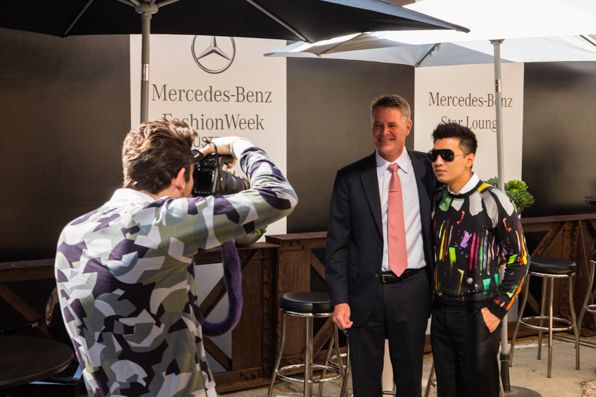 Andrew Stoner and Bryanboy at Mercedes-Benz Fashion Week Australia 2013