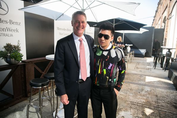 NSW Deputy Premier Andrew Stoner and Bryanboy at Mercedes-Benz Starlounge