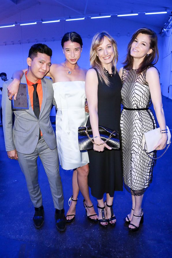 Bryanboy, Lily Kwong, Laura Burdese and Hanneli Mustaparta at Calvin Klein party BaselWorld 2013