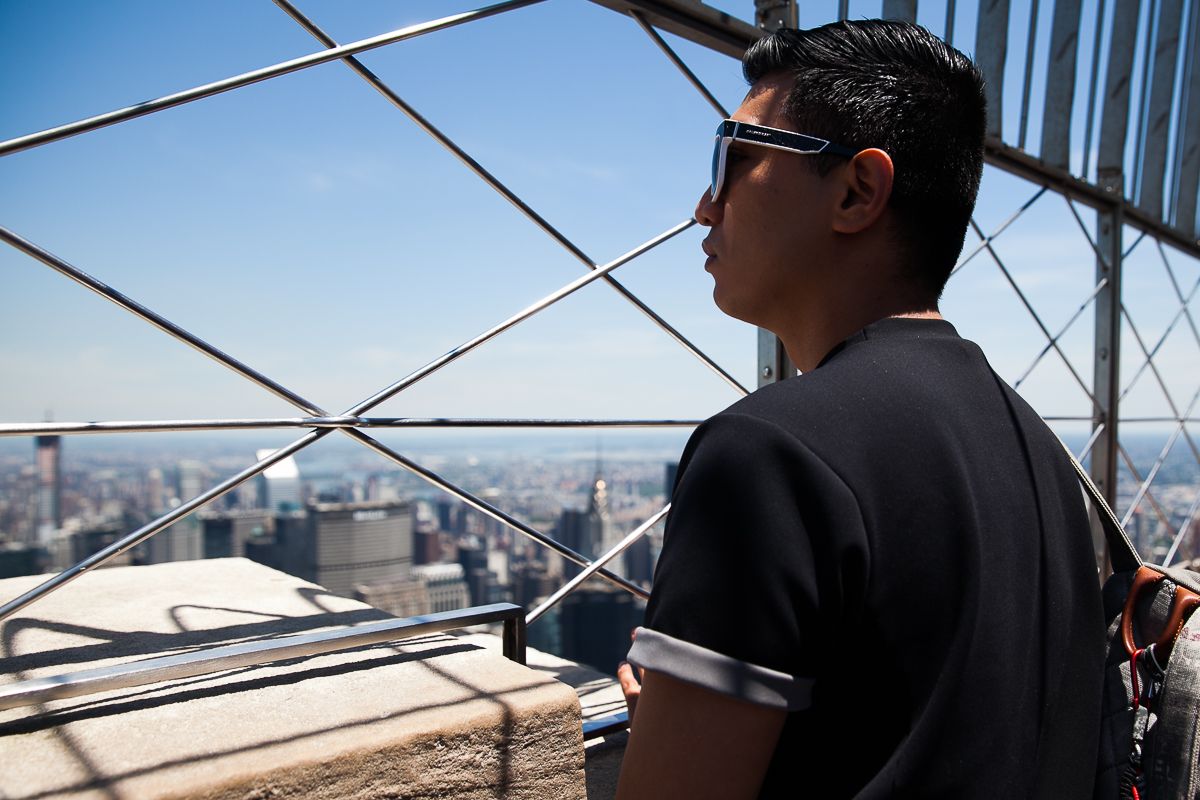 Bryanboy at the Empire State Building, New York City