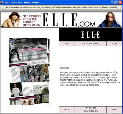 Bryanboy.com @ Elle.com