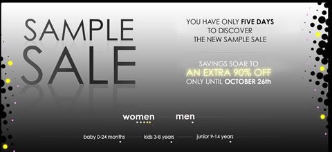 Yoox Semi-annual sample sale promo code and discount code, october and november 2008