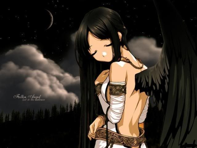 anime dark angel black wallpaper