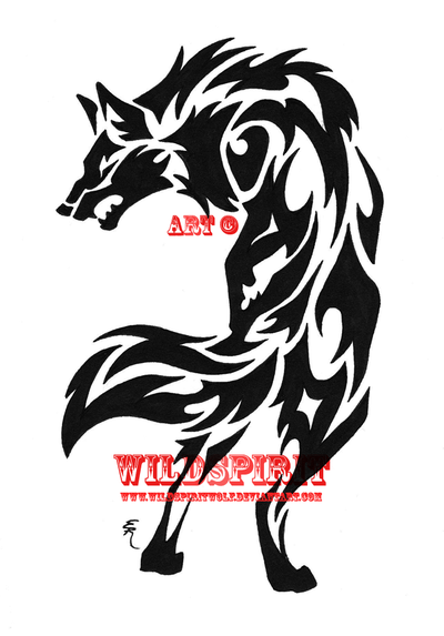 Tattoo Ideas Quotes on tribal wolf tattoos art 