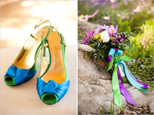 My wedding colors are saphire blue ish and emerald green