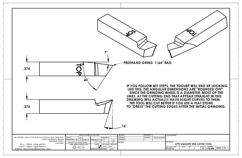 Grinding Lathe tool Bits The Home Shop Machinist & Machinist's