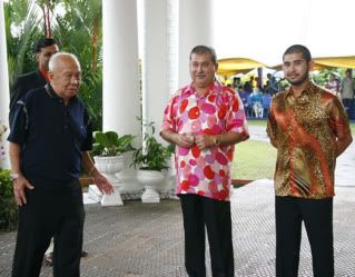 Sultan, Tengku Mahkota and Raja Muda of Johor