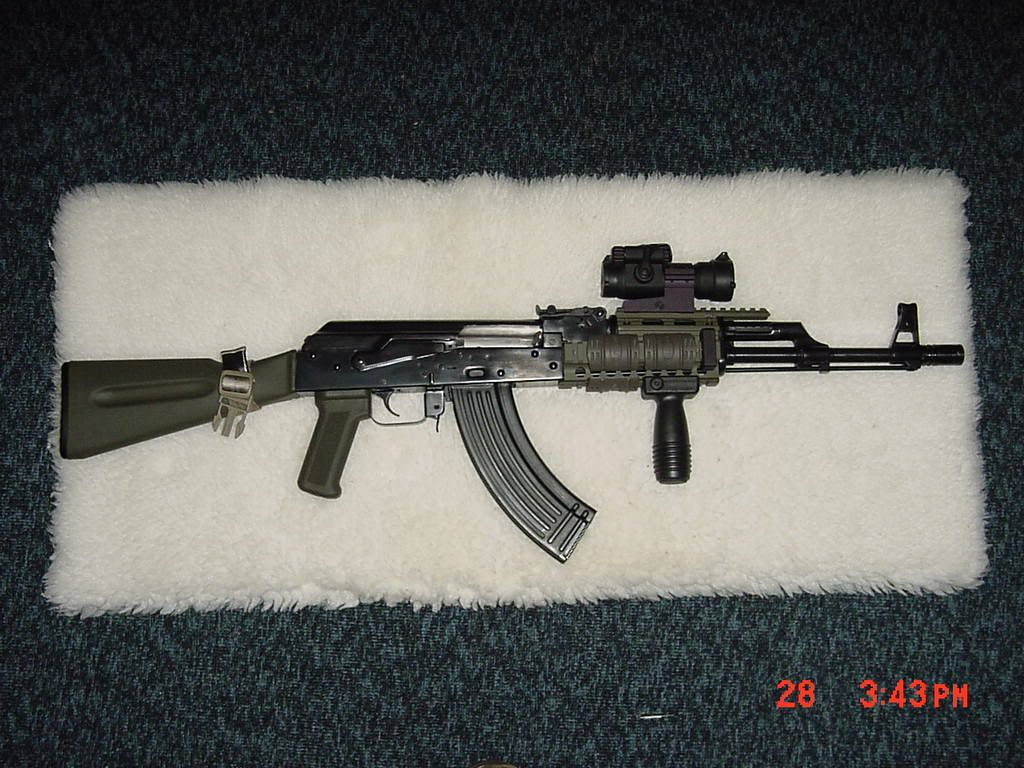 UTG AK47 Quad Rail and Vertical Grip AK Rifles