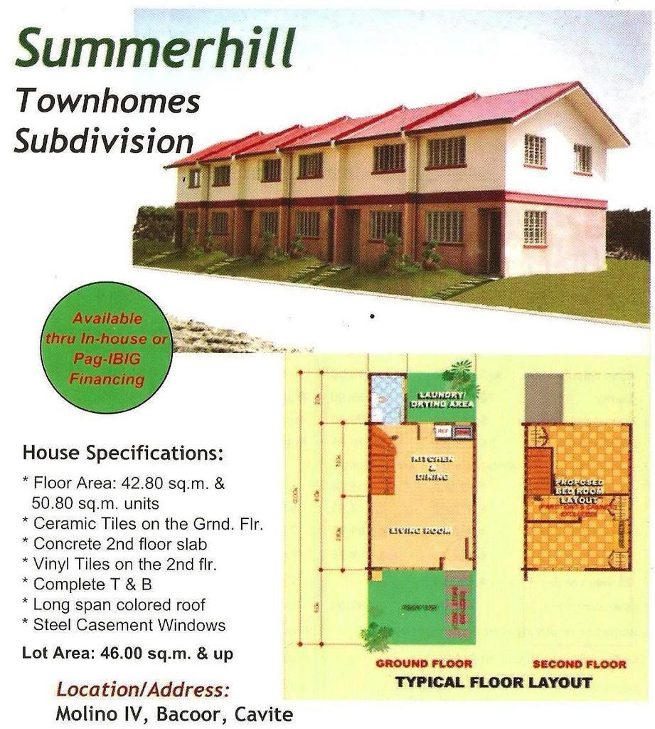 Summerhills Townhomes (Molino IV, Bacoor, Cavite) Photo by gildasoria