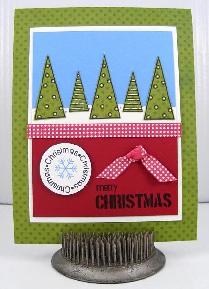 Merry Christmas Trees Card
