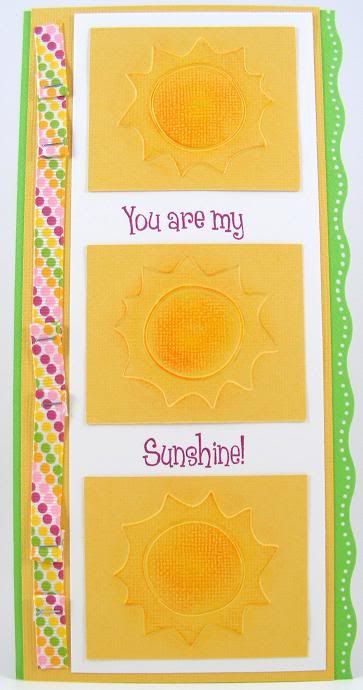 Embossed Suns Card