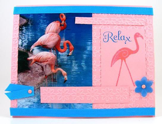 Flamingo Relax Card