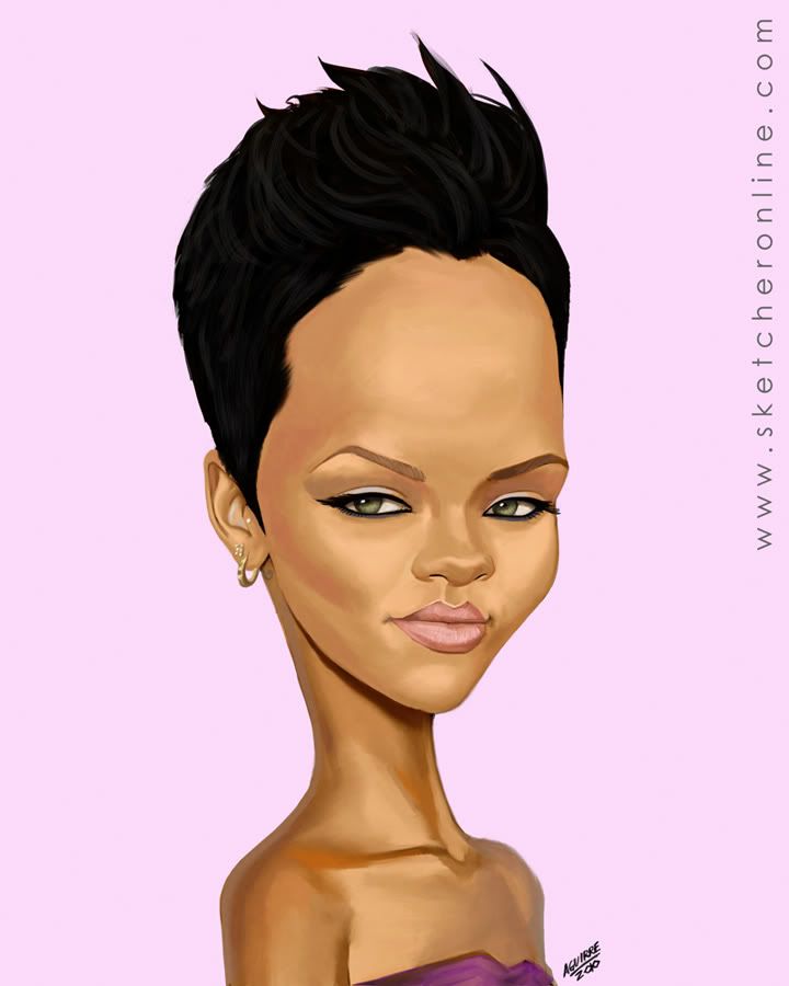 Caricatures Of Rihanna