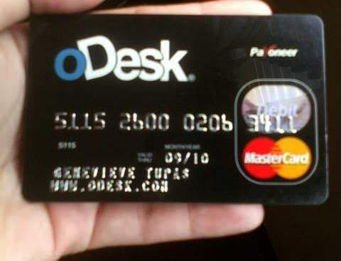 oDesk Payoneer Visa Debit Card