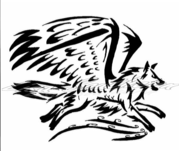 Winged Wolf Angel Tattoo Idea 17 Photo by Laina3390 Photobucket