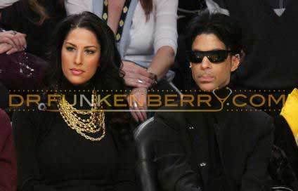 Prince & Bria Valente Attend Laker/Celtic Game 12/25/08 Photo: Gettyimages.com