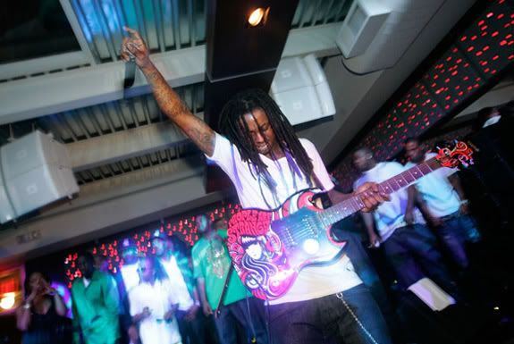 Lil Wayne; While His Guitar Gently Bleeds.  File Photo