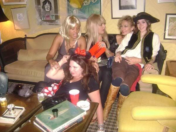 Eve & Ellen Page as A Pirate Chilling At Drews Party.  Photo:  Myspace Page & Drfunkenberry.com Exclusive