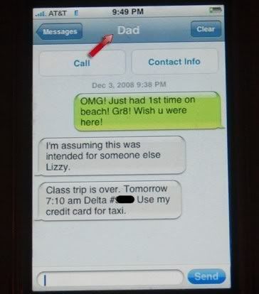 The Iphone. Great For Telling Your Dad You Are Getting Sexed Up!  Photo: Thechive.com