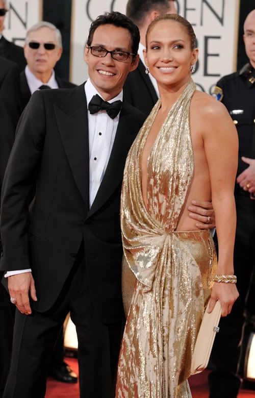 Marc Anthony & Jennifer Lopez Appear United At Golden Globes.  Photo: Wireimage.com