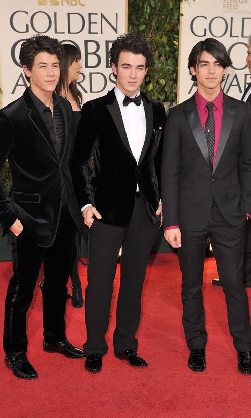The Jonas Brothers Attend The Globes.  Photo: Gettyimages.com
