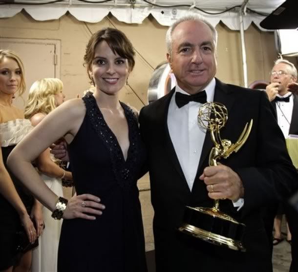 Lorne Michaels & Tina Fey & Another Emmy. File Photo