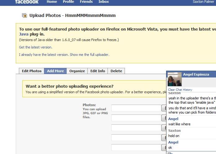 upload foto facebook