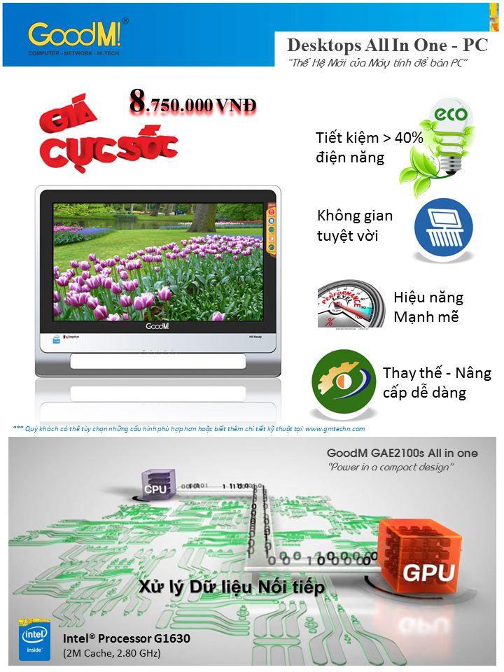 Phân phối máy tính All In One, Ram Kingston và CPU Intel - 1