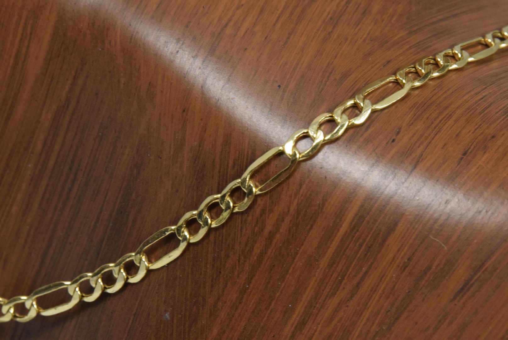 3 5mm Solid 14K Yellow Gold Figaro Chain Necklace Brand Pgda 20in 3 5mm