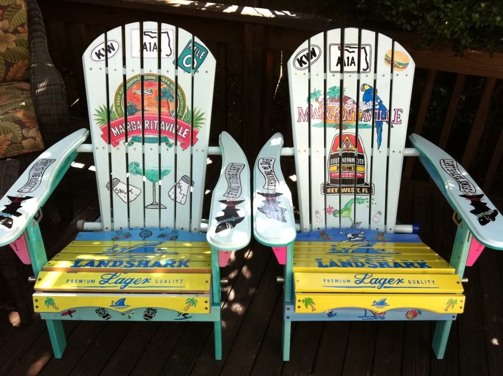 30 Ace Hardware/M'ville Chairs I painted for fun