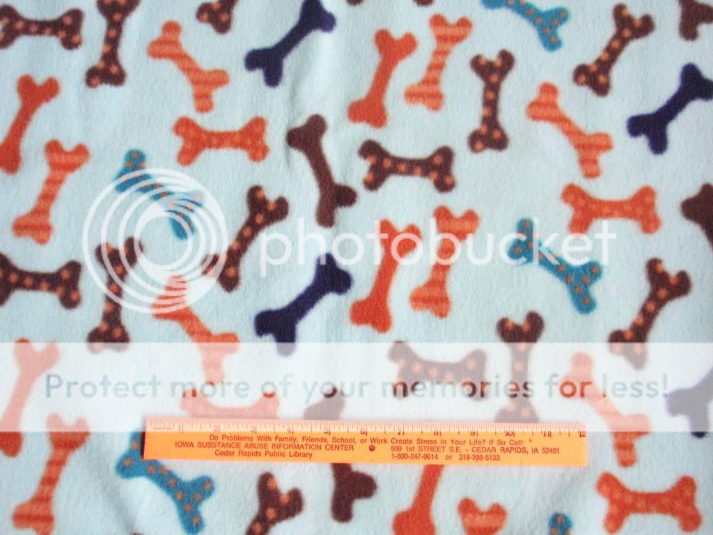 Dog Bones Bed Egg Carton Foam Fleece Top Vinyl Bottom Small Medium Pet