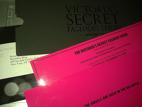 2009 Victoria's Secret Fashion Show Invitation