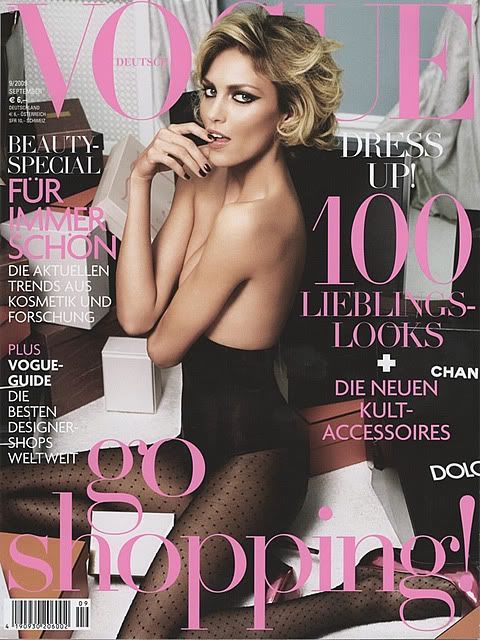 Anja Rubik for Vogue Germany, Vogue Deutsch, September 2009 Cover