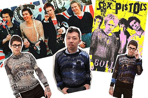Brodarte, Rodarte for men, Mohair Sweaters, Sex Pistols