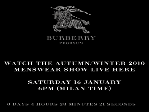 Burberry Prorsum Fall Winter 2010 Live Fashion Show