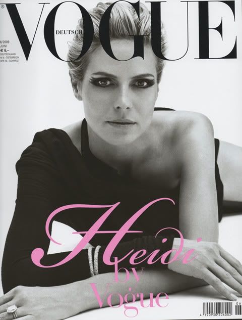 Picture of Heidi Klum for Vogue Germany cover June 2009