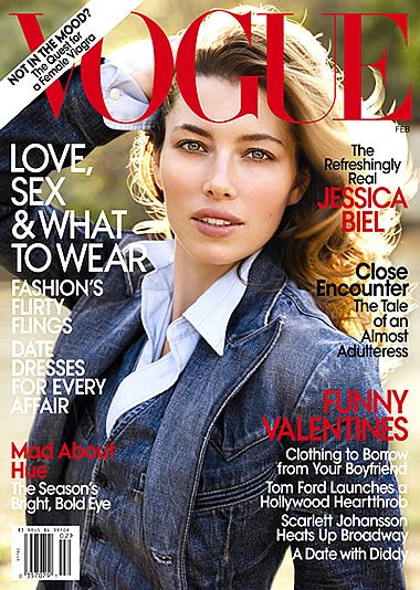 Jessica Biel for US Vogue February 2010 cover