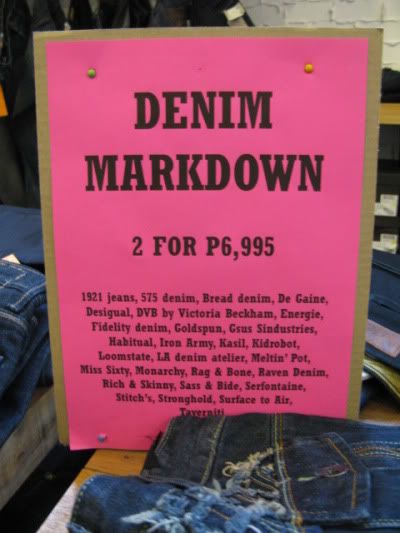 Theodore's Store Denim Markdown Event