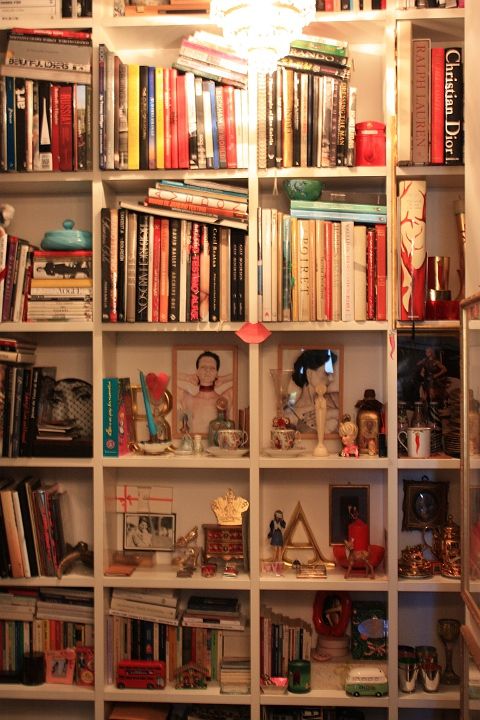 Anna Dello Russo's Apartment - Bookshelf