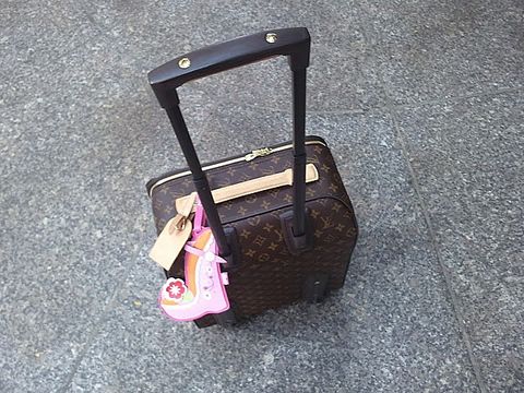Anna Dello Russo's Louis Vuitton luggage